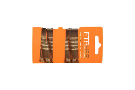 ETB Hair Professzionális Barna Hullámcsat 6 cm 24 db