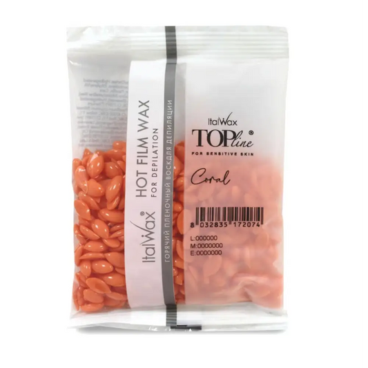 ItalWax Top Line Coral Elasztikus Gyantagyöngy 100g - 100 g - Gyantázás