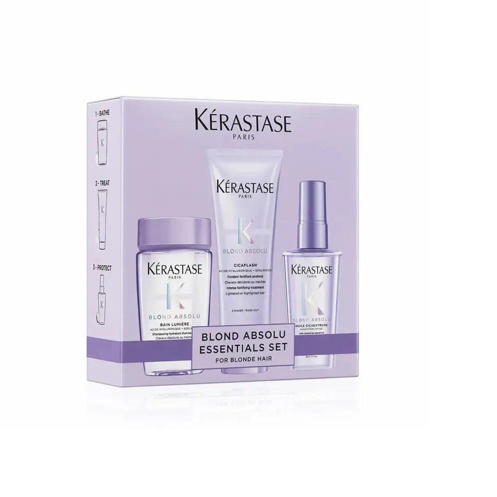 Kerastase Blond Absolu Discovery Ajándékcsomag Sampon 80 ml + Balzsam 75 ml + Olaj 50ml - Haj