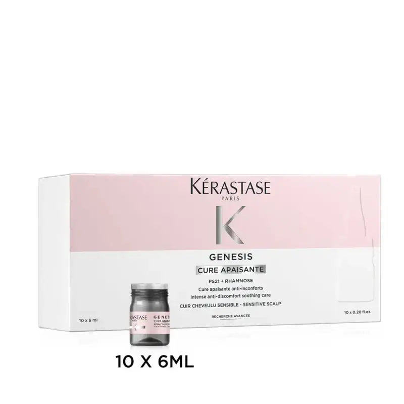 Kérastase Genesis Cure Apaisante Intenzív Nyugtató Kezelés Érzékeny Fejbőrre 10x6ml - Haj