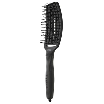 Olivia Garden Fingerbrush Care Double Bristles Bontókefe Fekete M - Haj