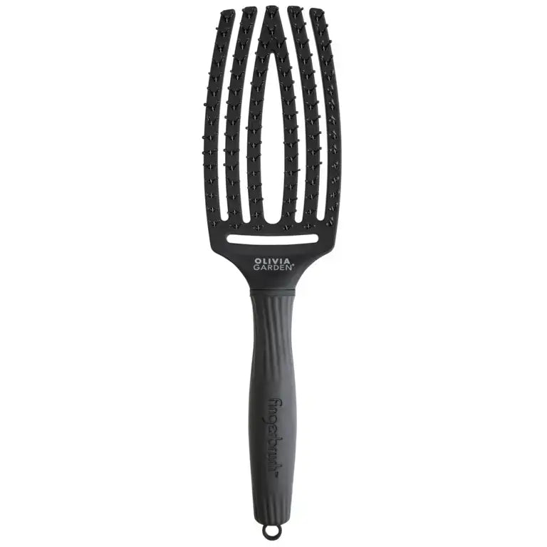 Olivia Garden Fingerbrush Care Double Bristles Bontókefe Fekete M - Haj