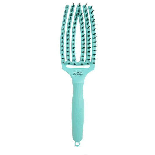 Olivia Garden Fingerbrush Care Iconic vaddisznósörtés hajkefe – Mint (M)