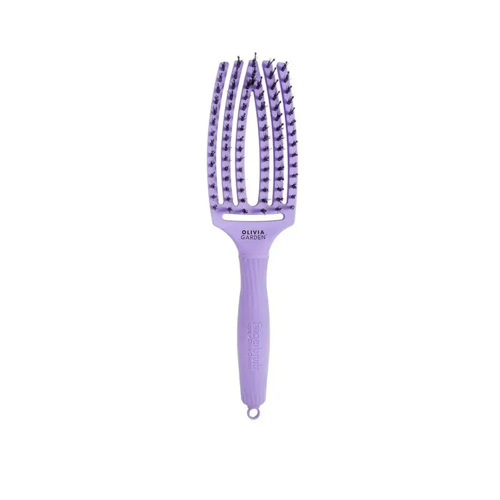 Olivia Garden Fingerbrush Care Iconic vaddisznósörtés hajkefe – Lavender (M)