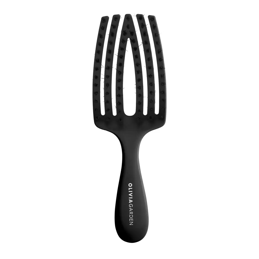Olivia Garden Fingerbrush Care Mini Fekete Hajkefe