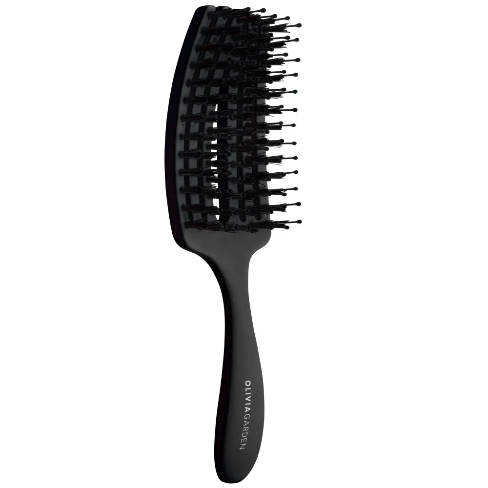 Olivia Garden Fingerbrush Care Mini Fekete Hajkefe
