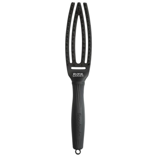 Olivia Garden Fingerbrush Full Black Kicsi Hajkefe
