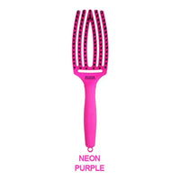 Olivia Garden Perie Curbată Fingerbrush Thinkpink Neon Purple